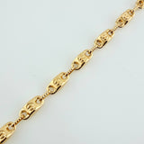Tobillera Rustica Barril Tornillo 6.25gr / 26cm / 4.6mm Oro Amarillo 18K $