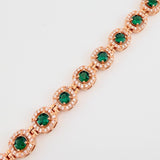 Pulso Tennis 24.45gr / 20.8cm / 8.13mm Oro Rosa 18K $