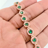 Pulso Tennis 24.45gr / 20.8cm / 8.13mm Oro Rosa 18K $