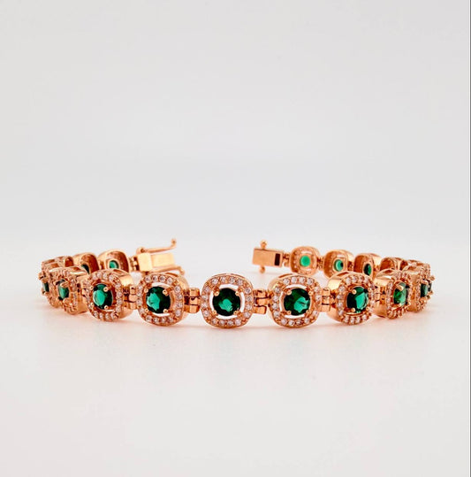 Pulso Tennis 24.45gr / 20.8cm / 8.13mm Oro Rosa 18K $