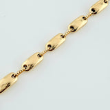 Pulso Rustico Eslabon 5.3gr / 21cm / 4.53mm Oro Amarillo 18K $