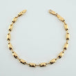 Pulso Rustico Eslabon 5.3gr / 21cm / 4.53mm Oro Amarillo 18K $