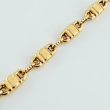 Pulso Rustico Barril Cuadrado 4.6gr / 19.5cm / 4.4mm Oro Amarillo 18K $