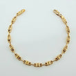 Pulso Rustico Barril Cuadrado 4.6gr / 19.5cm / 4.4mm Oro Amarillo 18K $