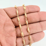 Cadena Rustica Eslabon Corona 12.95gr / 62cm / 3.82mm Oro Amarillo 18K $