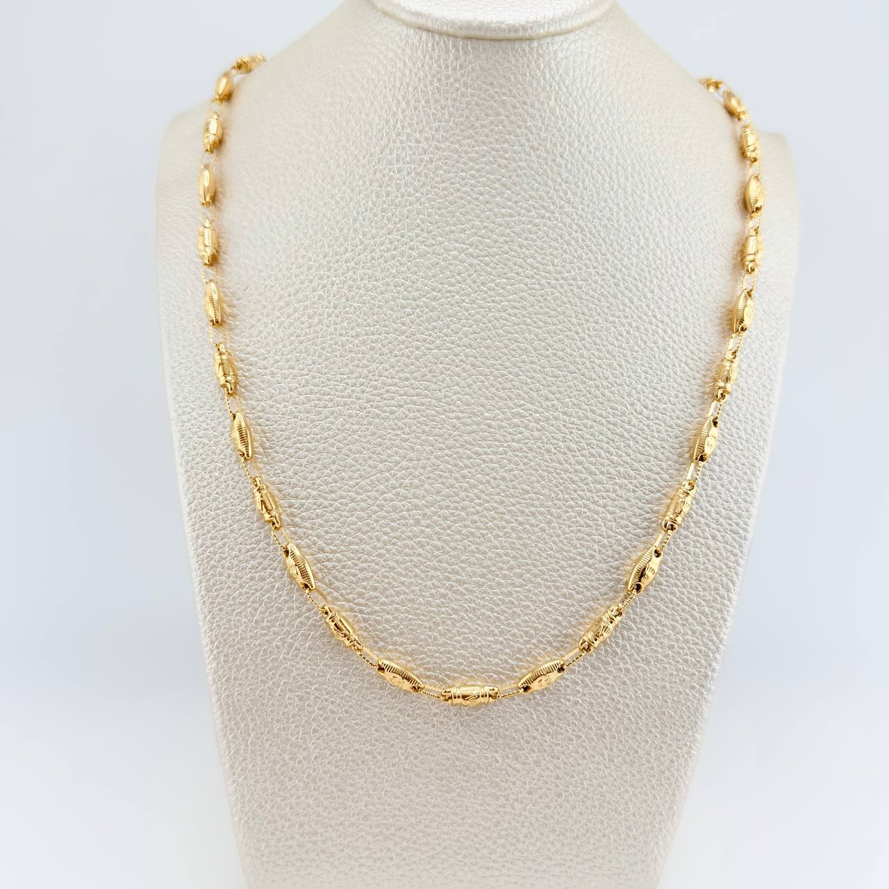Cadena Rustica Eslabon Corona 12.95gr / 62cm / 3.82mm Oro Amarillo 18K $