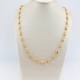 Cadena Rustica Eslabon Corona 12.95gr / 62cm / 3.82mm Oro Amarillo 18K $