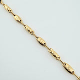 Cadena Rustica Eslabon Corona 12.95gr / 62cm / 3.82mm Oro Amarillo 18K $