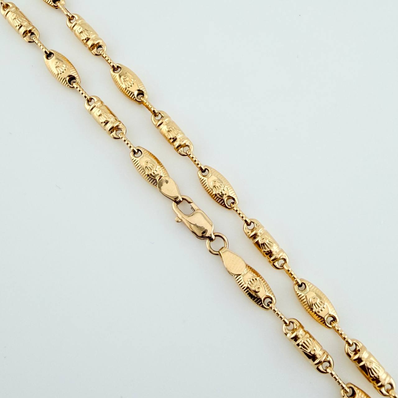 Cadena Rustica Eslabon Corona 12.95gr / 62cm / 3.82mm Oro Amarillo 18K $