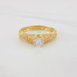 Anillo Solitario Tupido 3g / T6 3/4 Oro Amarillo 18K