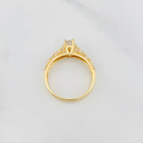 Anillo Solitario Tupido 3g / T6 3/4 Oro Amarillo 18K