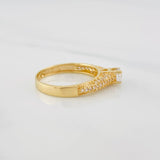 Anillo Solitario Tupido 3g / T6 3/4 Oro Amarillo 18K