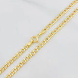 Cadena Cubana 3g / 40cm / 3.1mm Oro Amarillo 18K