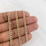 Cadena Cubana 5.85g / 70cm / 4.3mm Oro Amarillo 18K