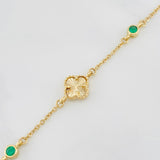 Pulso Militar Trebol 2.9g / 18cm / 1.37mm Oro Amarillo 18K