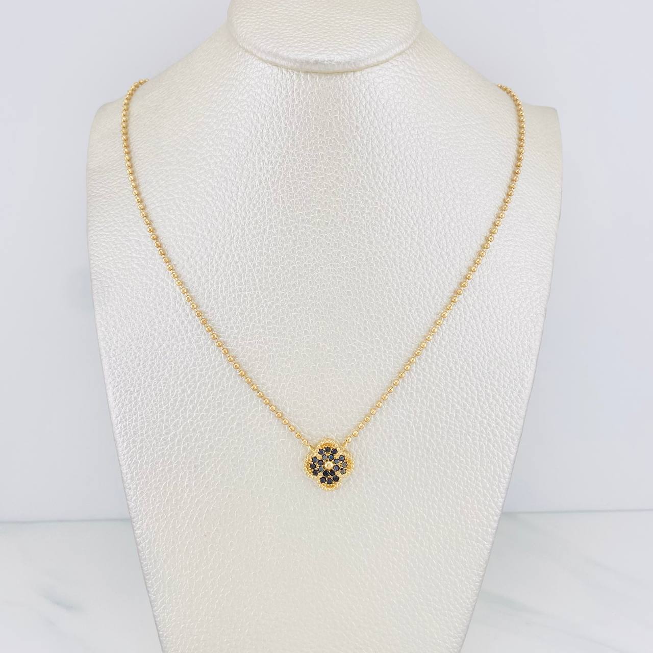 Cadena Militar Trebol 7.45g / 41.05cm / 1.67mm Oro Amarillo 18K