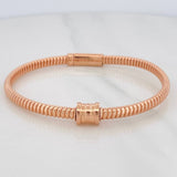 Pulso Aro Tubogas 14.55g / 17cm / 4.35mm Oro Rosa 18K
