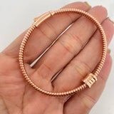 Pulso Aro Tubogas 14.55g / 17cm / 4.35mm Oro Rosa 18K