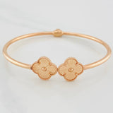 Pulso Aro Trebol 7.3g / 17cm / 2.4mm Oro Rosa 18K