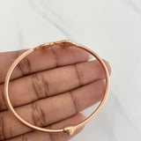 Pulso Aro Trebol 7.3g / 17cm / 2.4mm Oro Rosa 18K