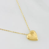 Cadena Aro Seguido Corazon 1.8g / 45.5cm / 0.7mm Oro Amarillo 18K