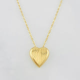 Cadena Aro Seguido Corazon 1.8g / 45.5cm / 0.7mm Oro Amarillo 18K