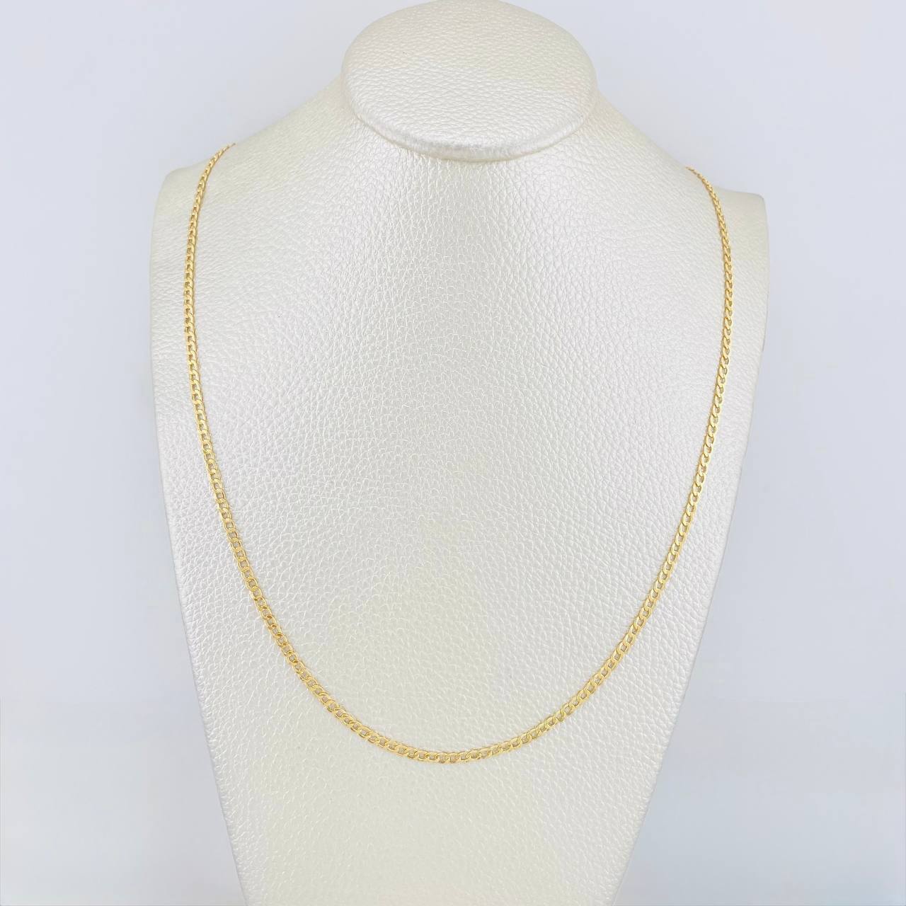Cadena Cubana 4.1g / 60cm / 3.13mm Oro Amarillo 18K