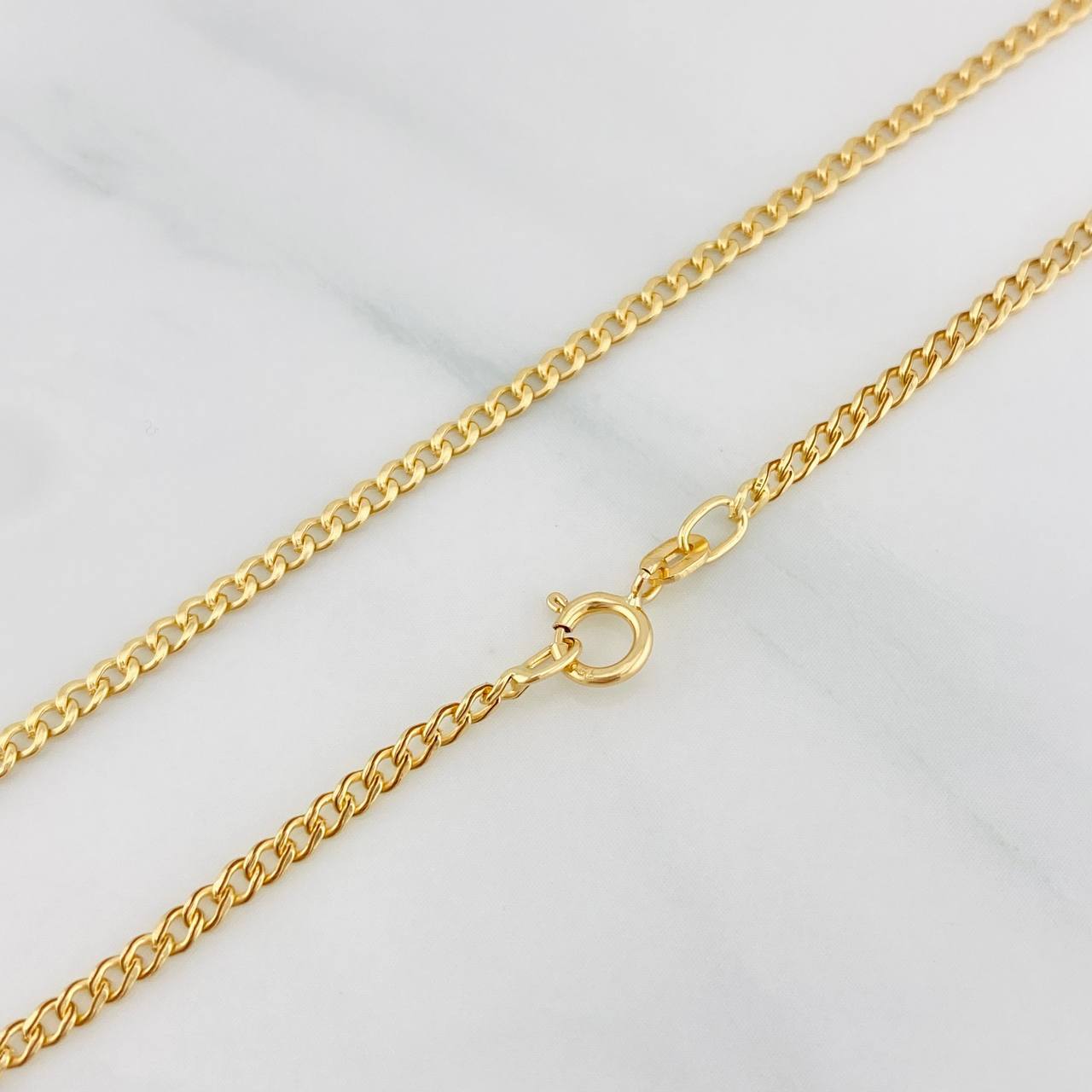 Cadena Cubana 2.5g / 50.05cm / 2.35mm Oro Amarillo 18K