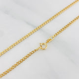 Cadena Cubana 2.5g / 50.05cm / 2.35mm Oro Amarillo 18K