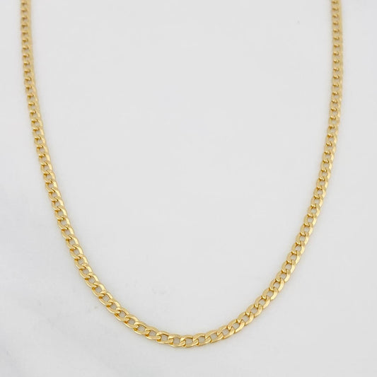 Cadena Cubana 2.35g / 50.05cm / 3.29mm Oro Amarillo 18K