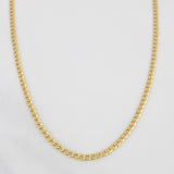 Cadena Cubana 2.35g / 50.05cm / 3.29mm Oro Amarillo 18K