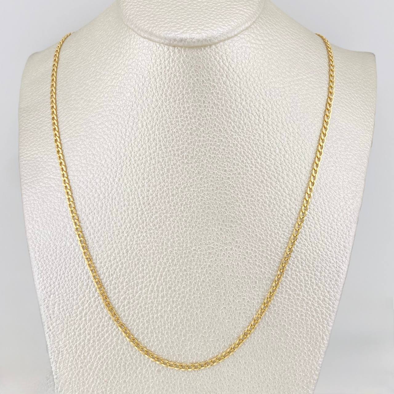 Cadena Cubana 2.35g / 50.05cm / 3.29mm Oro Amarillo 18K