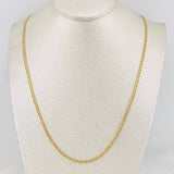 Cadena Cubana 2.5g / 50.05cm / 2.35mm Oro Amarillo 18K