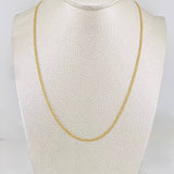 Cadena Mini Cubana 1.45g / 42cm / 1.87mm Oro Amarillo 18K