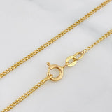 Cadena Mini Cubana 4.45g / 51cm / 1.29mm Oro Amarillo 18K