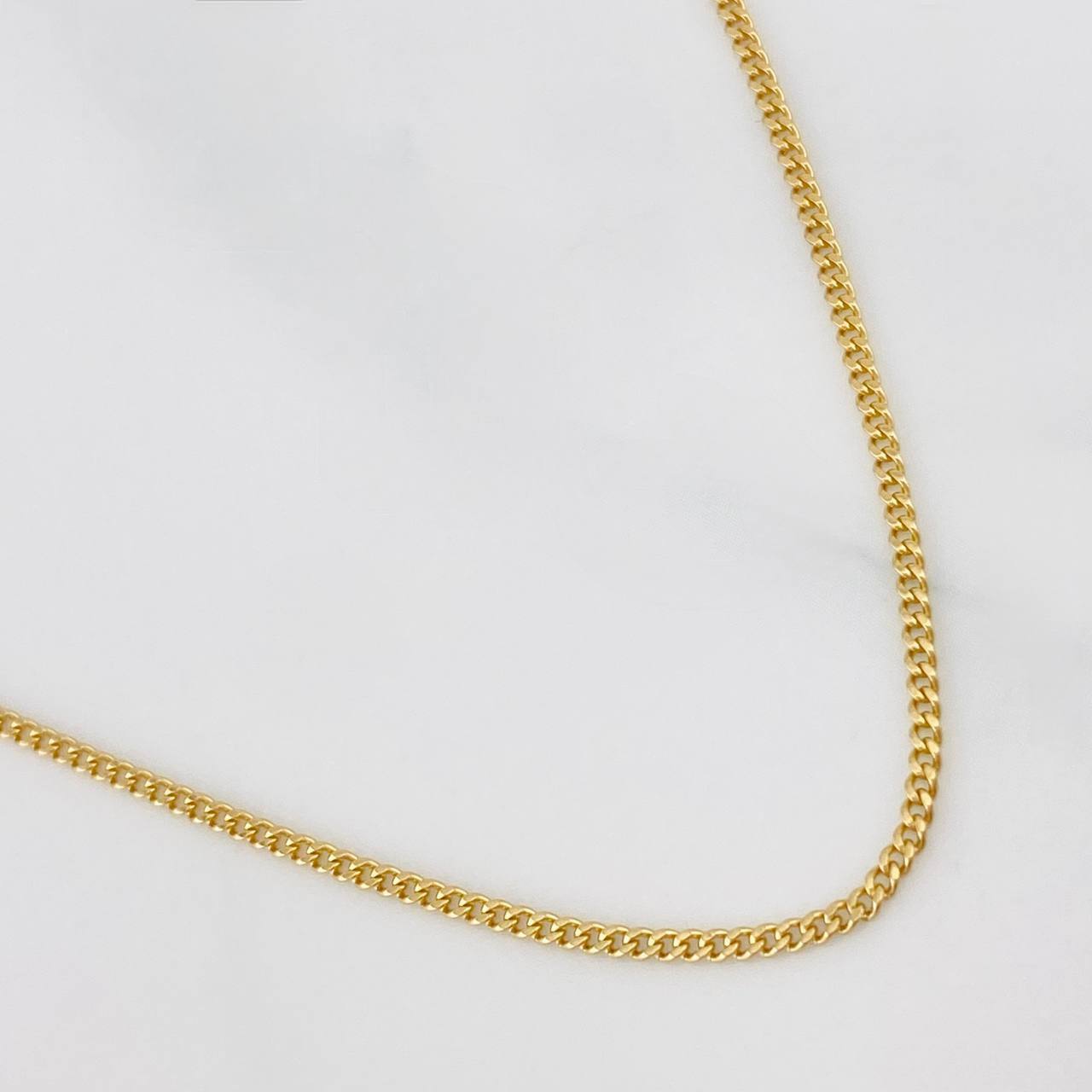 Cadena Mini Cubana 4.45g / 51cm / 1.29mm Oro Amarillo 18K