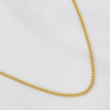 Cadena Mini Cubana 4.45g / 51cm / 1.29mm Oro Amarillo 18K