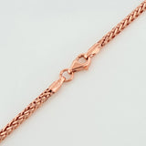 Cadena Franco 5.7g / 60cm / 2mm Oro Rosa 18K