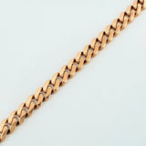 Pulso Cubano infinito 7.2g / 21cm / 4.8mm Oro Rosa 18K