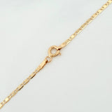 Cadena Escalera plana 3g / 60cm / 1.45mm Oro Amarillo 18K