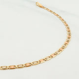 Pulso Escalera plana 1.4g / 18.5cm / 2.2mm Tres Oros 18K