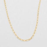 Cadena Escalera plana 3g / 60cm / 1.45mm Oro Amarillo 18K