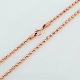 Cadena Militar 7.25g / 60cm / 1mm Oro Rosa 18K