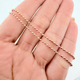 Cadena Militar 7.25g / 60cm / 1mm Oro Rosa 18K