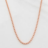 Cadena Militar 7.25g / 60cm / 1mm Oro Rosa 18K