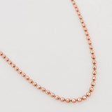 Cadena Militar 8.6g / 60cm / 1mm Oro Rosa 18K