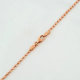 Cadena Militar 8.6g / 60cm / 1mm Oro Rosa 18K