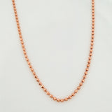 Cadena Militar 8.6g / 60cm / 1mm Oro Rosa 18K