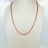 Cadena Militar 8.6g / 60cm / 1mm Oro Rosa 18K