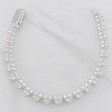 Pulso Corazones Seguidos 17.35g / 18cm / 8mm Plata 925